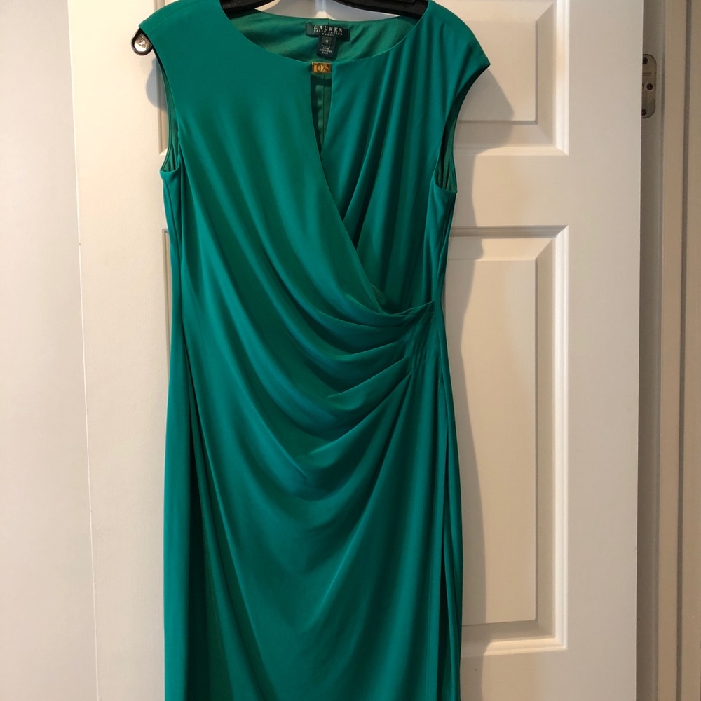Jade color dress